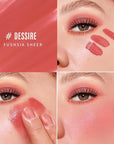 KIMUSE Soft Cream Blush Makeup, Liquid Blush for Dewy Finish