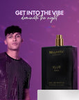 BellaVita Luxury KLUB Men's Eau De Parfum (100ml) | Intense, Masculine Party Perfume for Men | Notes: Lemon, Jasmine, Rose, Musk, Amber and Patchouli | Made with Premium Long-Lasting Perfume Oils
