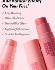 I'M MEME Blusher - I'm Multi Stick 003 Blurry Nude | Easy Blendable Cream Blush for Natural Look, Multi Blush Stick for Cheek Tint, Face Contour Makeup, and Face Blush, Suitable for All Ages