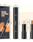 MEICOLY Cream Contour Stick Trio,Bronzer Highlighter Stick,2 in Makeup,6 Colors