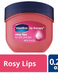 Vaseline Lip Therapy Rosy Lips 6-Pack – Moisturizing Lip Balm for Very Dry Lips in Mini Jars, 0.25 Oz Ea