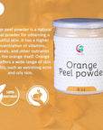 Orange Peel Powder 8 oz (227 grams) | 100% Natural Care For Acne, Tan & Blackheads | Effective DIY Face Mask Ingredient | Rich in Vitamin C | Helps Get a Glowing Skin | by Yogi's Giftยฎ
