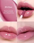 Dew Drop Tint #204 Rare 4.5g, Hydrating, Glossy, Lightweight Lip Stain with High-shine, Long Lasting Color with Moisturizing Lip Drop, Dewy Finish, Korean Beauty Makeup