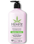 HEMPZ Body Lotion - Pomegranate - Bright Citrus - Daily Moisturizing Cream - 17oz
