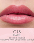 CATKINTinted Lip Balm Color Changing Lip Stain Ultra Hydrating Lip Moistrurizer Lip Care with Vitamin E Nourishing For Cracked & Dry Lips 0.12 oz C18 ISARO