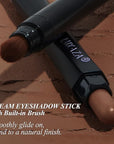 Neutral Eyeshadow Stick Makeup 6PCS Set, Dark Grey Shimmer Matte Cream Eye Shadow for Smoky Eye Brightener Pencil Crayon - A3 Smoky Rose Taupe