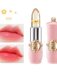 3 Pcs/Set Flower Jelly Lipstick Set Temperature Change Moisturizer Long Lasting Nutritious Balm Magic Color Change Lip Gloss (Flower Jelly Lipstick 040506)
