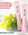 BB LAB Plant Collagen Booster Glow Shot 15g*14sticks, Korea Collagen Extract with Biotin, 2,000mg Vegan Collagen for Woman, Plant-Based, Organic Hibiscus Flower, Fast Absorption, Shine Muscat Flavor