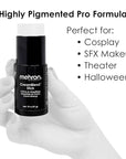 Mehron Makeup CreamBlend Stick | Face Paint, Body g) (White) 75 oz