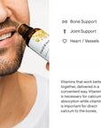 THORNE Vitamin D + K2 Liquid with a metered Dispenser - Vitamins D3 and K2 to Support Healthy Bones and Muscles* - 1 Fl Oz (30 ml) - 600 Servings