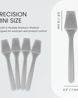 PANA 100pcs Brand Cosmetic Make Up Disposable Plastic 2.5" Spatulas Skin Care Facial Cream Mask Spatula (100 Pieces in a Container) (GRAY)