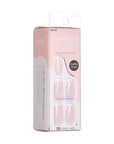 KISS imPRESS No Glue Mani Press On Nails, Color, 'Serendipity', Pink, Medium Size, Coffin Shape, Includes 30 Nails, Prep Pad, Instructions Sheet, 1 Manicure Stick, 1 Mini File
