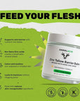 Beef Tallow Balm for Face, Skin & Body - 4 Fl oz Moisturizing Balm with Organic Jojoba Oil, Beeswax, Non-Nano Zinc Oxide & Vanilla - 100% Grass Fed Beef Tallow