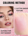 Pressed Single Eyeshadow Palette - Mini Shadow in Pink | Shimmer & Glitter Makeup for Women | Highly Pigmented, Blendable Monochrome Powder Eye Shadow | Everyday Natural Eye Makeup