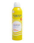 Seaweed Bath Co. Cooling Mist SPF 60 Sport Broad Spectrum Hybrid Sunscreen Spray, 6 Ounce, Sustainably Harvested Seaweed, Aloe, Peppermint