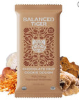 Organic Functional Mushroom Protein Bars | Full Dose (1500mg) Lions Mane, Chaga, Reishi & Cordyceps Bars | Vegan Protein Bars, Adaptogens, Superfoods Protein Bars | Chocolate Chip Cookie Dough Flavor