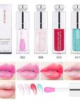 Hydrating Lip Glow Oil, Lip Oil Gloss Transparent Lip 2 OZ