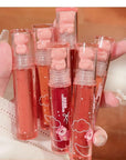 6 Colors Bear Lip Gloss Set, Lip Glaze Jelly Lipstick Liquid Lipstick Cute Bear Lipgloss Plumping Lip Tint Moisturizing Waterproof Long Lasting Cheek Cosmetic Beauty Makeup