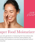 100% PURE Watermelon Cucumber Water Locking Moisturizer Natural Facial Hydration Boost with Hyaluronic Acid Replenishing Anti Aging Face Cream & Quenching Dry Skin Care Vegan - 1.4 fl oz