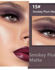Buildable Matte Eyeshadow Makeup Palette Single - Smokey Plum Shades | Creamy Pressed Powder for Easy Blending | Mini Travel Palette for Women | Everyday Natural Eye Makeup