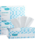 Winner Softer Face Towels - 100% USA Cotton Dry Wipes, 300 Count Unscented Cotton Tissues for Sensitive Skin, OEKO-TEX Certified Face Towelettes Disposable, Makeup Remover Facial Towels, 3 Pack