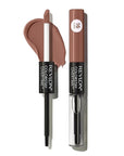 Revlon Liquid Lipstick with Clear Lip Gloss, ColorStay Overtime Lipcolor, Dual Ended with Vitamin E, 560 Taupe Time, 0.07 Fl Oz