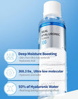 WELLAGE Real Hyaluronic Toner 100 - Korean Facial Toner with 93% Ultra Low Molecular Hyaluronic Acid - Moisturizing, Hypoallergenic, Skin Irritation-Free, K-Beauty Skincare, 6.76 fl.oz.