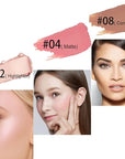 Multi Sticks Set, Cream Contour Stick Blush Stick Lasting(Set 02)