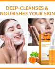Turmeric Wash and Care 3 Piece Set, Turmeric Trio: Kojic Soap Bar/Facial Pads/Face Cleansing Wash with Brush, Jabon de Curcuma, Tumeric Soap Facial Cleaner Skincare Three Set for Face & Body (A)