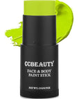 CCbeauty Ogre Green Face Paint Stick, Face Painting Kit, Witch Green Cream SFX Makeup Foundation, Professional Hypoallergenic Body Paint for Halloween Costume Party, Goblin, Hulk, Shrek, Fiona Makeup