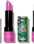 Almay Lip Vibes Lipstick with Vitamin E Oil & Shea Butter, Matte Finish, Hypoallergenic, Eat Cake, 0.14 Oz (Pack of 2)