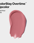 Revlon Liquid Lipstick with Clear Lip Gloss, ColorStay Overtime Lipcolor, Dual Ended with Vitamin E, 550 Blush Hour, 0.07 Fl Oz