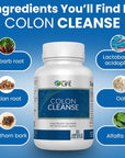 Well of Life: Colon Cleanse: Aloe Vera, Cascara Sagrada, Rhubarb Root, Bentonite. Helps in Digestion, Helps Relieves Constipation. 700mg | 60 Vegetarian Capsules. Vegan, Non-GMO. USA-Made.