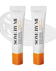 SOME BY MI V10 Hyal Lip Sun Protector Clear – Pack of 2, 0.46oz – Korean Tinted Glow SPF 15 Sunscreen Lip Balm for Dry & Sensitive Lips – Hydrating with Hyaluronic Acid & Vitamin E – Korean Skin Care