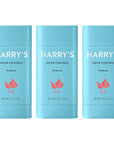 Harry's Aluminum Free Deodorant for Men - Odor Control, Fig Scent, 2.5 Oz, 3-Pack, Men Deodorant Aluminum Free