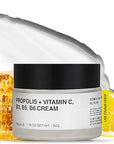 TOUN28 Propolis Vitamin C & B Complex Cream 1.76 oz (50g) | Moisturize, Nourish & Strengthen Skin Barrier with Propolis Extract| Korean Skincare for Sensitive Skin
