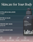 Saltair Body Wash, Black Tide 2-Pack. Moisturizing Body Cleanser with Monoi Oil and Cupuacu Butter. Luxury Shower Gel for Women and Men. Vegan, Cruelty-Free, Paraben-Free. 2x 17oz Pump Bottles