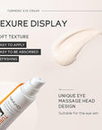 Turmeric under eye cream, for