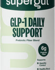 Supergut GLP1 Daily Support - High Fiber GLP-1 Supplement Powder for Women & Men - Sugar-Free Drink Mix for Gut Health (20 Servings)