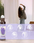 Essential Oil Roll On Set, Natural Aromatherapy Oils with Portable Roller Ball for Skin Care- Tea Tree, Frankincense & Myrrh, Lavender, Peppermint, Eucalyptus, Lemon - Gifts for Women & Men