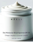 NAELI Face Moisturizer with SPF 30, Anti Aging Collagen & Peptide Cream, Reduces Wrinkles - Lightweight Skin Hydration with Hyaluronic Acid, Paraben Free & Non-Comedogenic Sunscreen, 3.4 oz