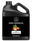 Naturevibe Botanicals Sweet Almond Oil 32 Ounces | 100% Pure and Natural Unrefined Cold Pressed Carrier Oil | Great for Skin Care and Hair Care