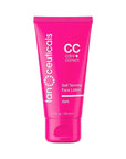 Tanceuticals Facial Self Tanner - CC Self Tanning Lotion for Face Gives Natural, Long Lasting Sunless Tan - Fresh Coconut Scent - Won’t Clog Pores or Cause Acne - Easy to Apply - Dark Shade 1.7 oz