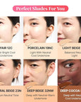 Hanskin Code on Double D Cream Foundation, Full Coverage Korean Liquid Skin Tint Foundation, Semi-Matte Finish, Lightweight Pore-Perfecting Base, 1.18 Fl Oz (19C PORCELAIN)