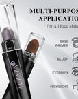 3Pcs Eyeshadow Stick Set, Matte And Shimmer Creamy Eyeshadow Pencil,Eye Brightener Stick,Nude Caramel Grayish Purple Shadow Sticks Set, Waterproof Long Lasting Smoky Highlighter Eye Makeup