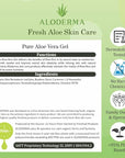 Aloderma Organic Aloe Vera Gel for Face Made within 12 Hours of Harvest, 96% Pure Aloe Vera Gel for Skin, Scalp, & Hair, Soothing Aloe Face Moisturizer, Multipurpose, Hydrating Aloe Gel, 7oz, 3-Pack