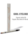 Jillian Dempsey Khol Eyeliner: Clean, Waterproof Eyeliner Pencil with Built-In Smudger for Effortless Blending – Rich Pigment, Cruelty-Free, Black Sapphire