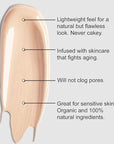 Organic Aloe-Based LUX Liquid Foundation, Natural Vegan Gluten-Free