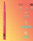 Juvia's Place Coffee Shop Luxe Lip Liner - Kola - Colorstay Matte Finish Lip Pencil, Makeup for Natural Long Lasting Beauty and Sensational Wear, Lip Stain Kiss Proof Cometics