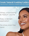 Ardell Seamless Extensions Refill Kit, Wispies, 32 Assorted Lengths, Customizable DIY Underlash Clusters for Natural Volume & Length, Knotless Design